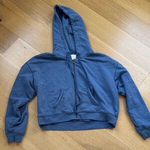 Aerie Navy Zip-Up Hoodie